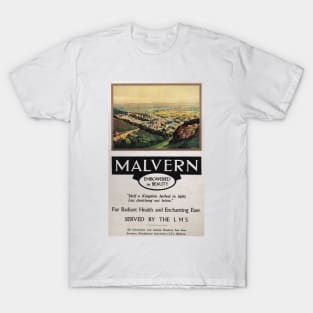 Malvern, Worcestershire - Vintage Railway Travel Poster - 1923-1947 T-Shirt